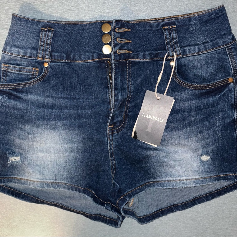 Women's Blue Denim Shorts